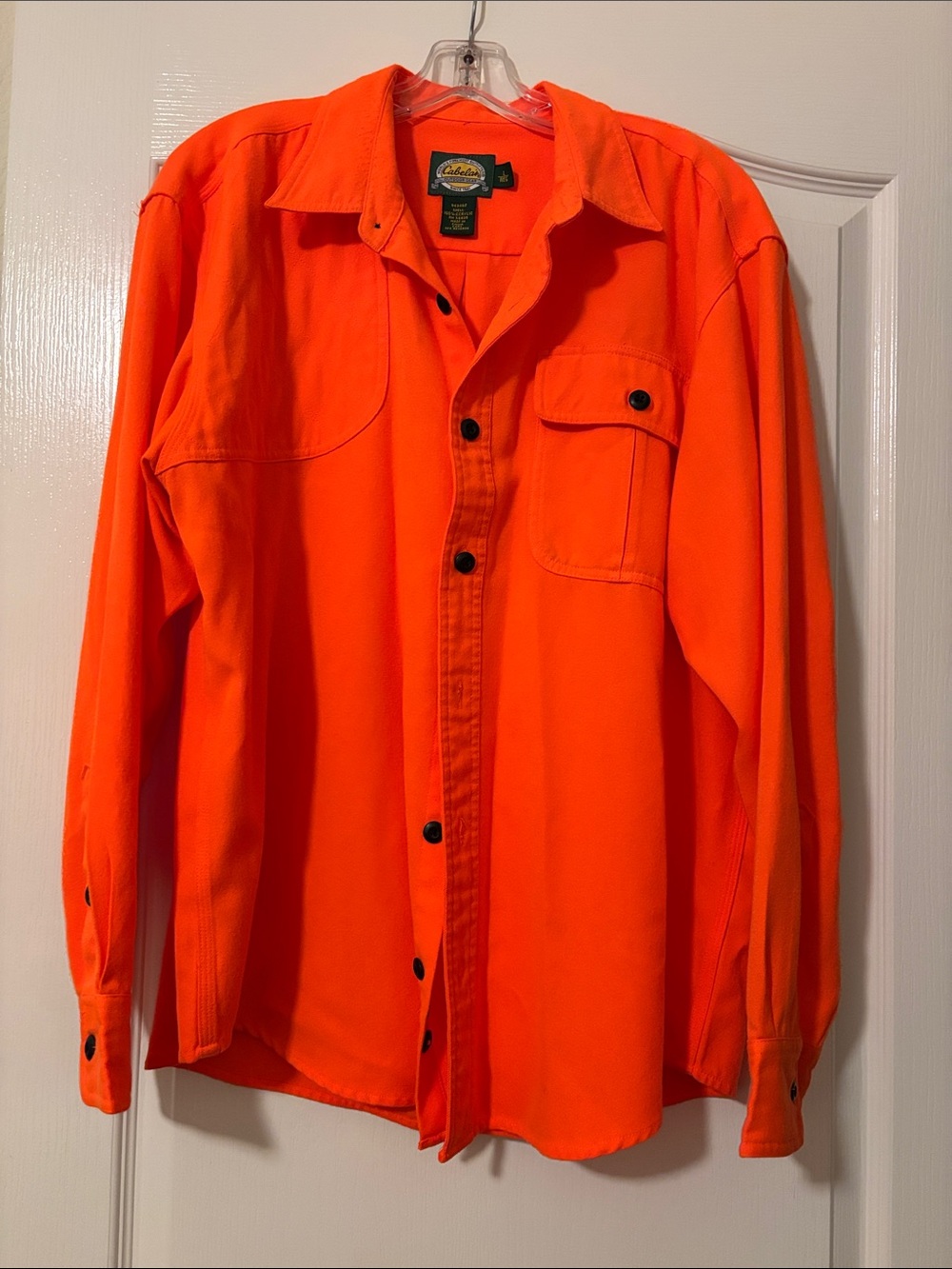 Vintage 90s Cabela’s hunting shirt size large (blaze orange)